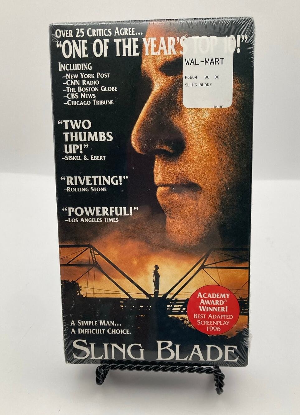 Sling Blade -VHS 1996 New Sealed with Watermark Miramax 1996 Billy Bob Thornton